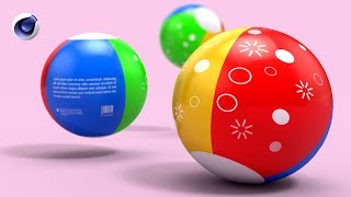 How to create ball in Cinema 4d UV map, model,render