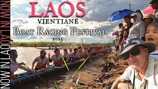 VIENTIANE LAOS Boat Racing Festival 2023 | Now in Lao