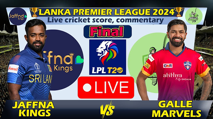 Galle Marvels vs Jaffna Kings | GM vs JK Final Live | Lanka Premier League 2024 | Cricket Live| BTV