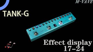 M-VAVE TANK-G Effect Display 17-24