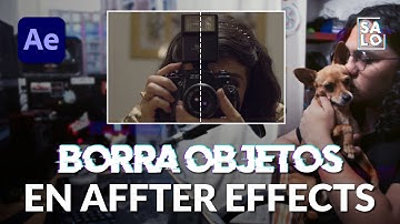 ¡QUITAR OBJETOS DE VIDEOS! Todo en after effects (content fill aware) MUY FÁCIL!
