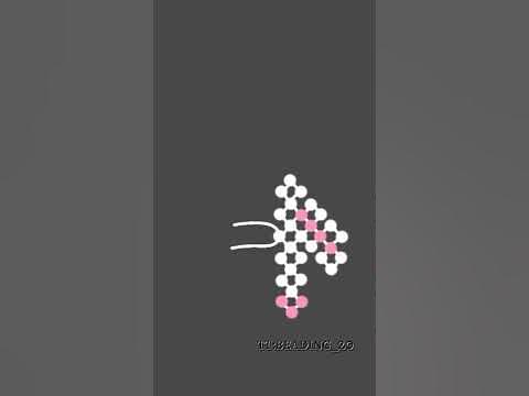 туториал на ушки некоглая из бисера😺 - YouTube