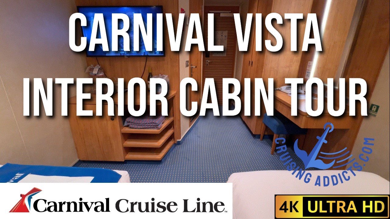 Cruise Ship Cabin Tours - Carnival Vista Interior Cabin Tour