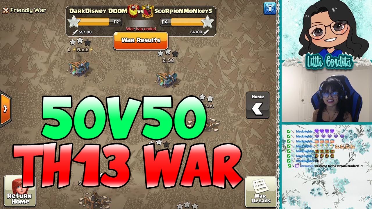 *50v50* ALL TH13 WAR | Clash of Clans