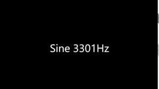 Sine 3301Hz Audio Only