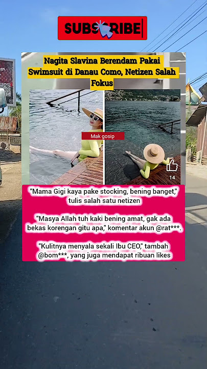 Nagita Slavina Berendam Pakai Swimsuit di Danau Como, Netizen Salah Fokus