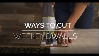 Weekend Walls - How to Cut Reclaimed Wood Wall Panels