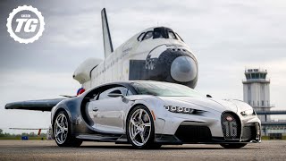 Bugatti Chiron Super Sport Vs Space Shuttle – Which Is Faster Down A Runway? | Top Gear