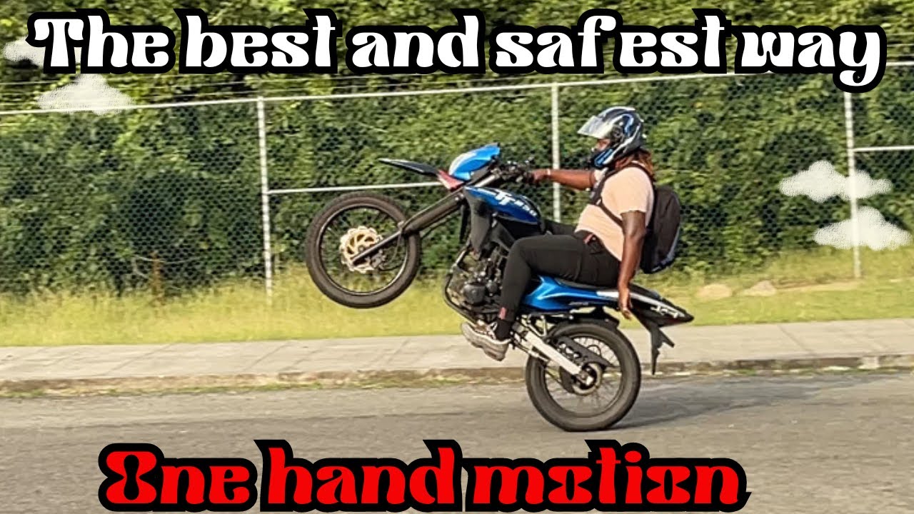 The Best and Safest way to wheelie with one hand Storyboy Vlogs YouTube