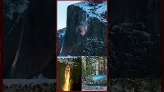 நெருப்பு போல இருக்கும் அருவி #shortsfeed #firefall #yosemite #naturelovers #naturebeauty