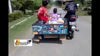 becak oleng parah