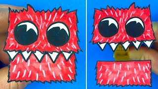 Project Playtime : Boxy Boo Trap DIY in 2023  Paper craft videos, Diy  paper art, Hand crafts for kids