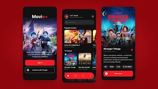 UI/UX Movie App Design Tutorial | Mobile Design in Figma screenshot 3