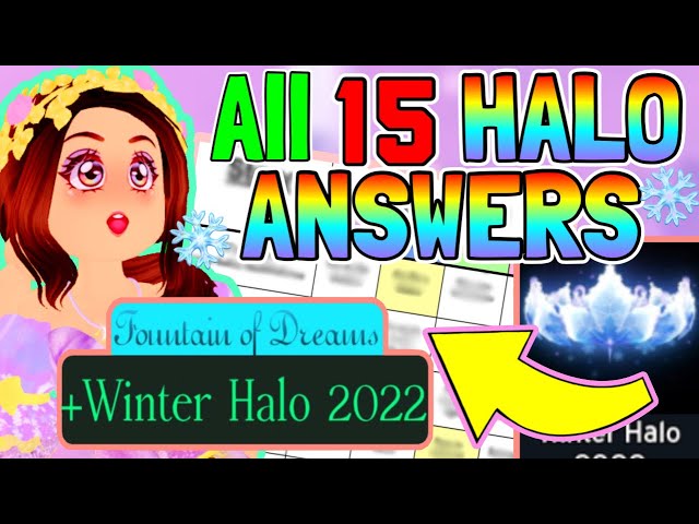 UPDATED] NEW HALO ANSWERS to WIN WINTER HALO 2022 🎄 Royale High