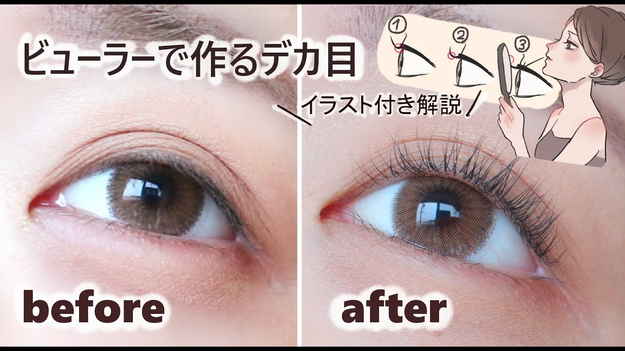 イラスト付き ビューラーで作るデカ目 徹底解説 Youtube
