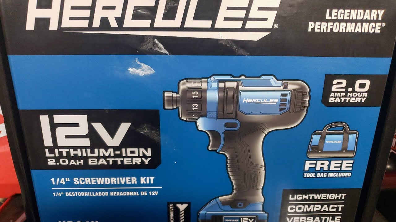 Hercules 12 volt Impact Driver Review From Harbor Freight - YouTube