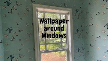 The Trick to Hang Wallpaper around a Window - Spencer Colgan