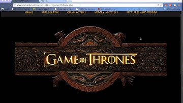 Game of Thrones Web Usability Testing #1
