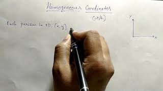 4. Homogeneous Coordinate System