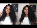 How to Do Fluffy Edges and Glueless Install on The Besy Water Wave Wig ft.Cynosure Hair
