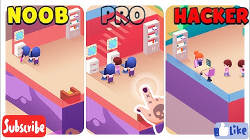 NOOB vs PRO vs HACKER Idle Beauty Salon #idlebeautysalon #gameplay #mrgames