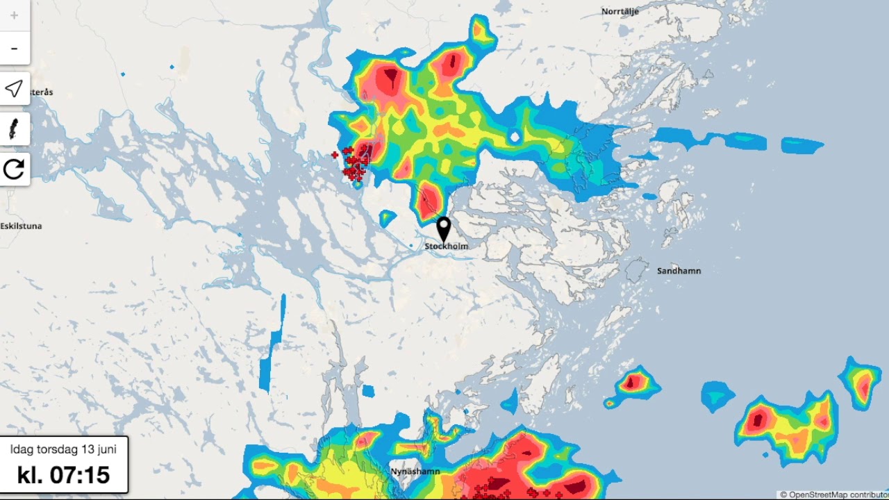 Se blixtarna i realtid på SMHI:s karta - YouTube