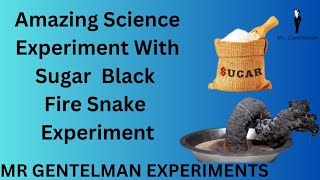 Amazing Science Experiment With Sugar || Black Fire Snake Experiment ||Mr Gentlemen Experiment||