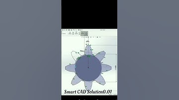 Helical bevel gear ⚙️ Solidwork tutorial #gear #shorts  #short  #autocad  #autocad3d