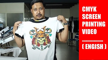 CMYK Screen Printing Production Video | Printing For Fun Peace! ( English )