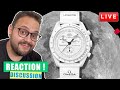 Reaction moonswatch snoopy omega x swatch live  discussion