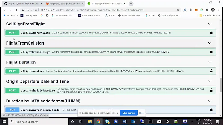 Swagger API acess with JWT bearer token exmaple