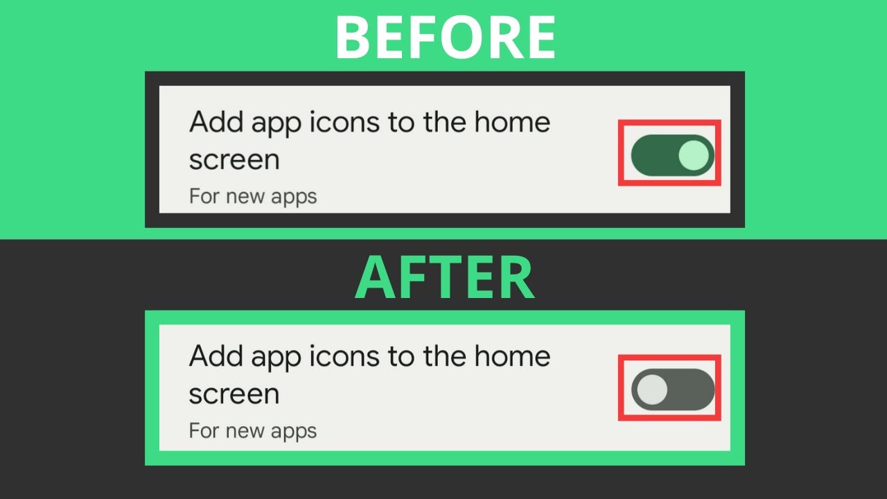 How To Stop Android Adding Newly Installed App Icons To Your Home Screen -  Youtube