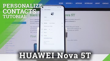 How to Add Photo to Contact in HUAWEI Nova 5T – Personalize Contact