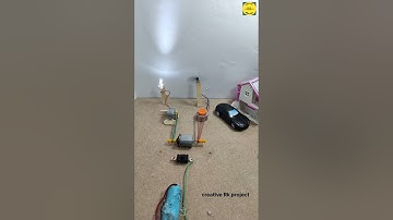 Electricity Producing From Multiple Belt Drive Dynamo Generator with DC Motors #dcmotor #tech#shorts