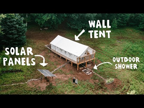 The Ultimate Off Grid Wall Tent Tour @WildWeRoam