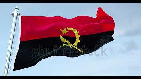 Angola Flag Waving loop 4K