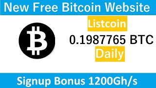 New Free Bitcoin Mining Site 2022-Free Cloud Mining Site 2022-Listcoin Review