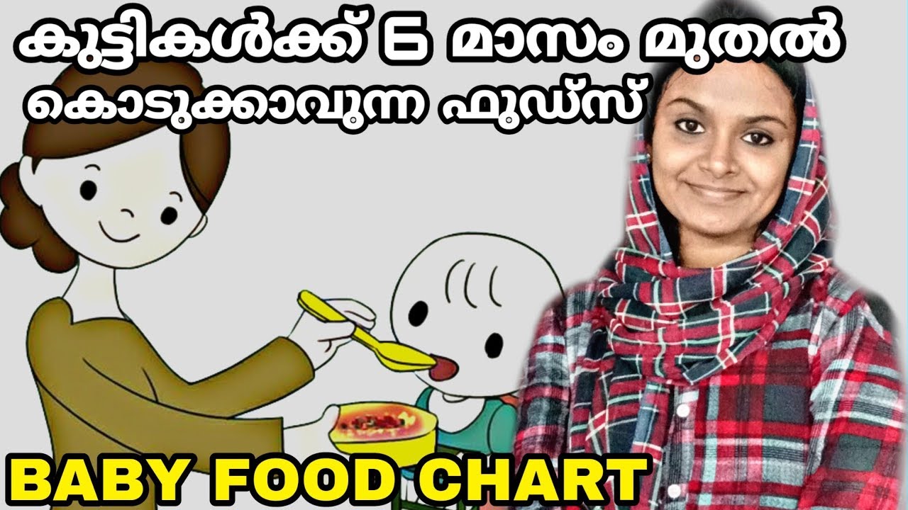 6 Months Baby Food Chart | Baby Foods Malayalam | Baby ...