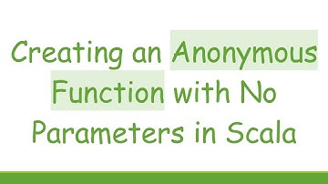 Creating an Anonymous Function with No Parameters in Scala