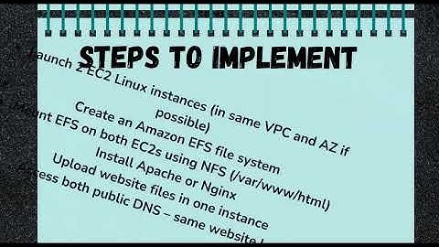 using efs to share website between two ecw instances | Ekascloud