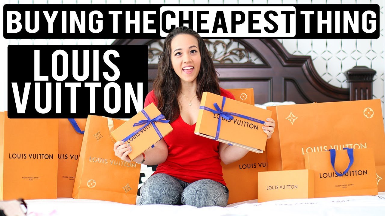 I BUY THE CHEAPEST THING IN LOUIS VUITTON!!! - YouTube