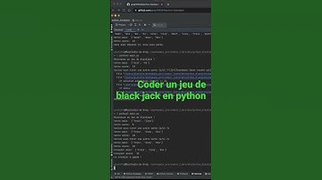 Coder un jeu de Black-Jack en Python - débutants