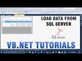 VB.NET Tutorials - Load Data Into DataGridView From SQL Server Database