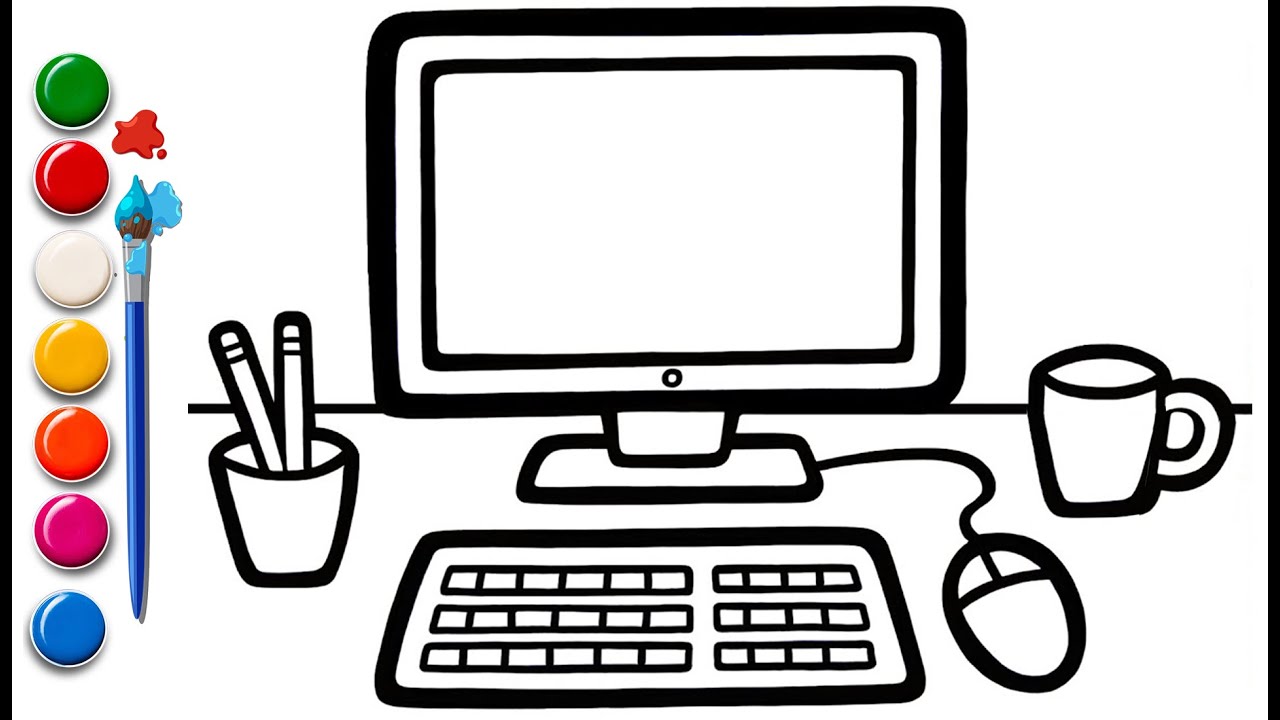 Continuous one line drawing of young woman sitting in front of a computer  with a headset. simple woman as customer serive outline vector  illustration. Stock Vector | Adobe Stock