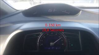 Honda Civic Acceleration - FD6 (2011) 0-150 km 1.6 LPG  #Honda #Civic