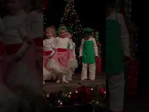 Wrenley’s classes 2nd dance at Coppell Texas Spanish School House Christmas Show