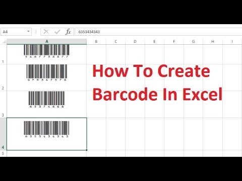 How To Create Barcode In Excel By Simple Way