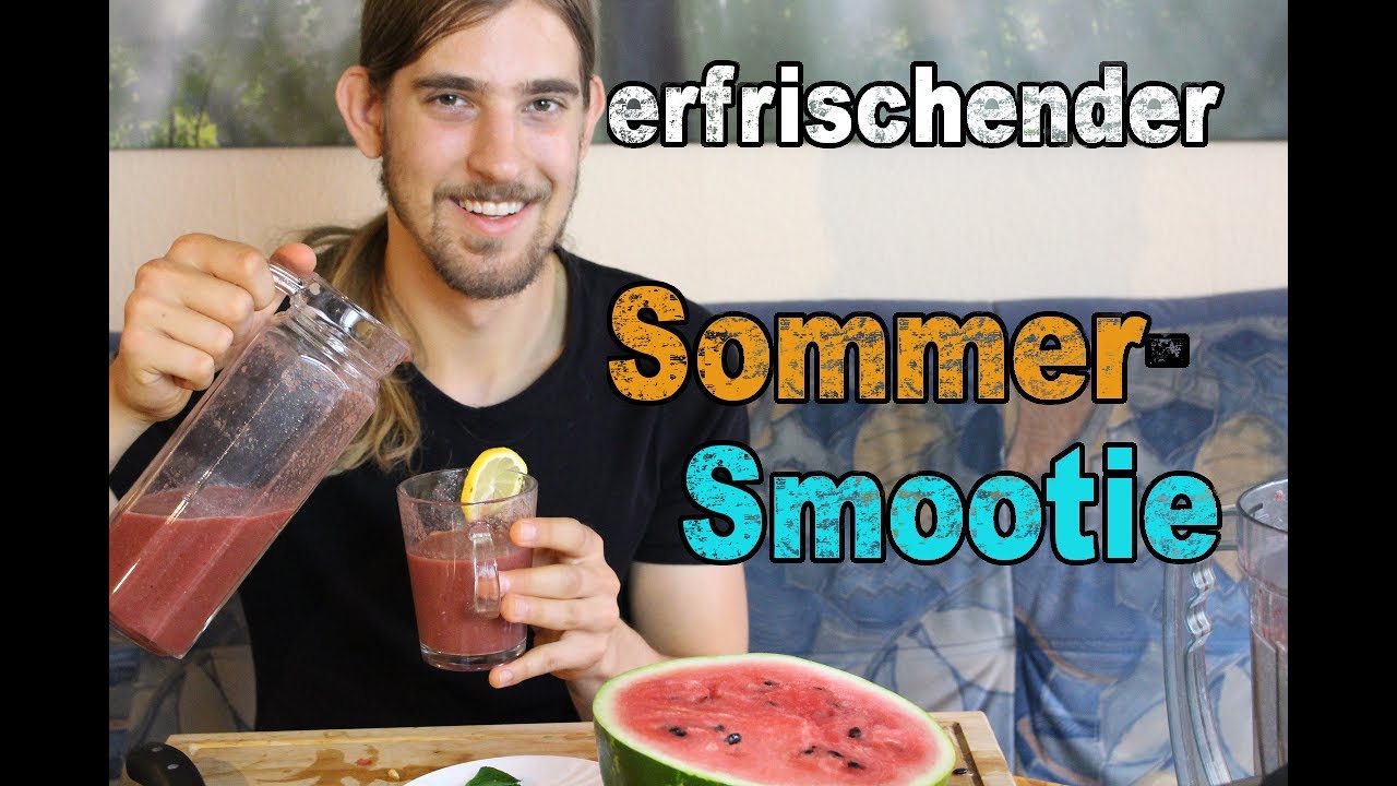 Erfrischender Sommer-Smoothie: Aus Wassermelone und Himbeere | Rohkost ...