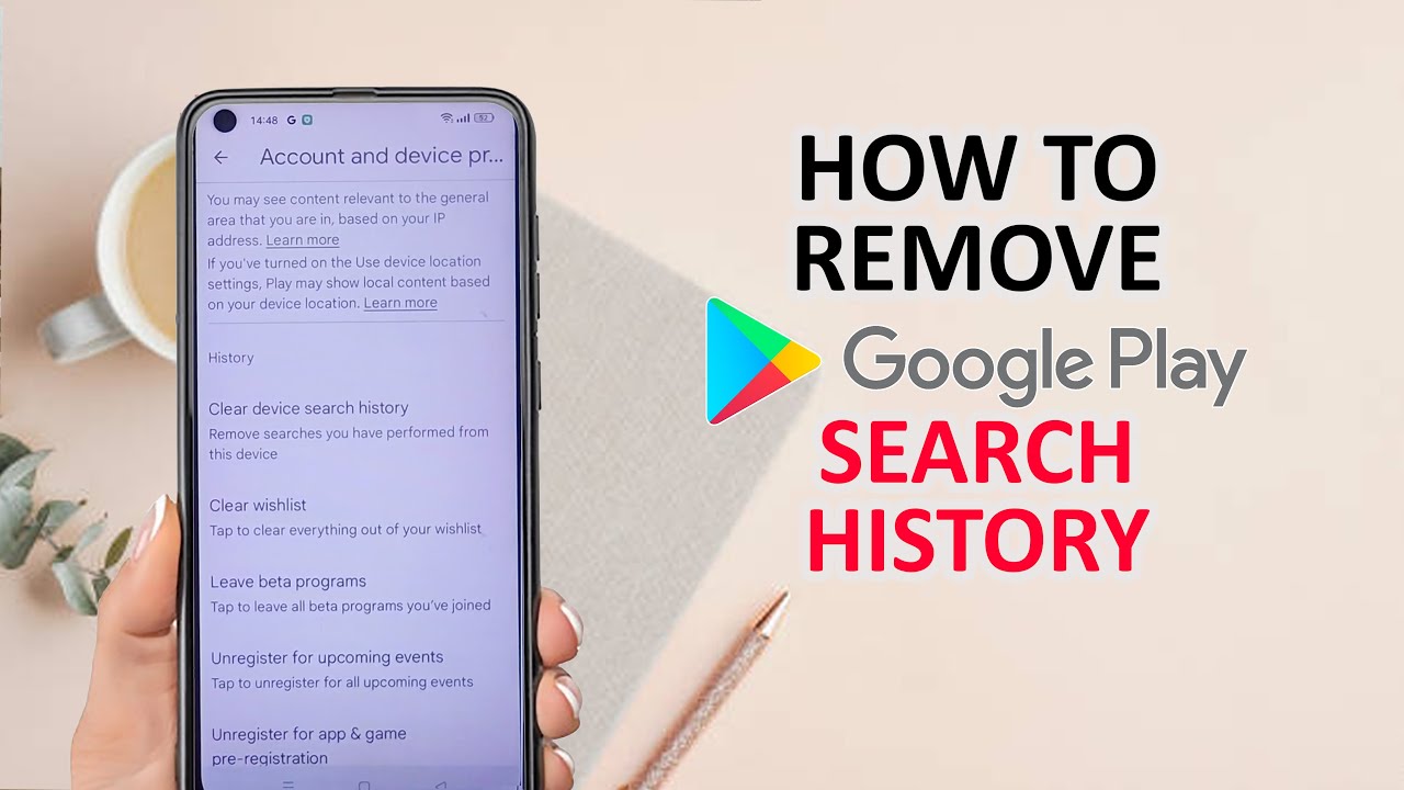 How To Remove Google Playstore Search History On Android - YouTube