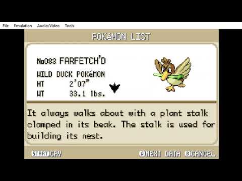 Farfetch'd  Pokemon firered, Pokemon, Flying pokémon